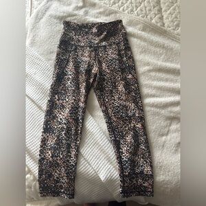 Old Navy Active Animal Print Leggings - Black, Brown, Cream